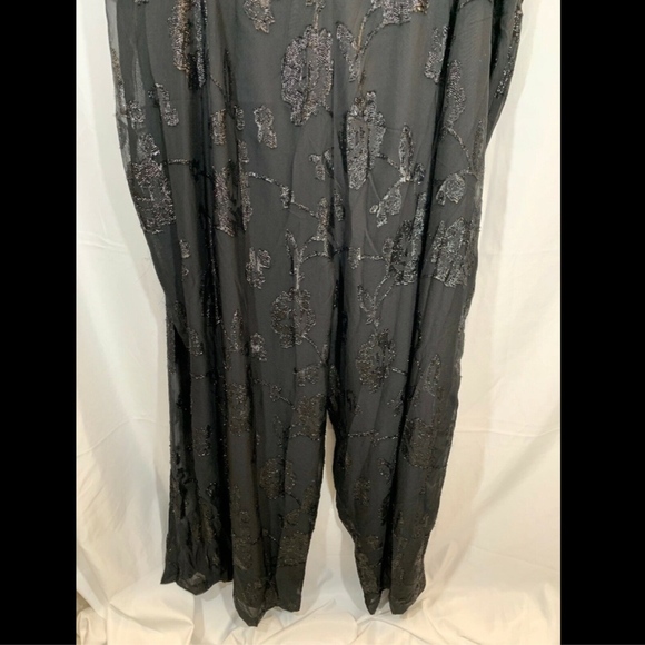 NWT $219 Adrianna Papell‎ Floral Chiffon One-Shoulder Jumpsuit [SZ 24W ] - Picture 8 of 8